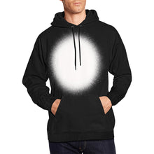 Load image into Gallery viewer, Black Hoodie Bleach Blank All Over Print Hoodie Unisex