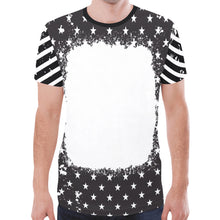 Load image into Gallery viewer, Stars and Stripes Front, Back, Sleeve New All Over Print T-shirt for Men (Model T45)