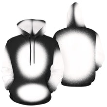 Load image into Gallery viewer, Black Hoodie All Over Bleach All Over Print Hoodie Unisex