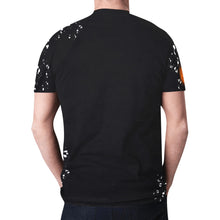 Load image into Gallery viewer, Black Orange Web New All Over Print T-shirt for Men (Model T45)