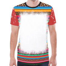 Load image into Gallery viewer, Sarape Red &quot;Bleach&quot; Front New All Over Print T-shirt for Men (Model T45)
