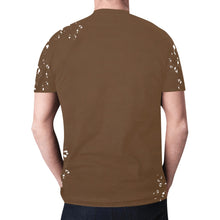 Load image into Gallery viewer, Brown Cow &quot;Bleach&quot; Square Front New All Over Print T-shirt for Men (Model T45)
