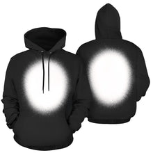 Load image into Gallery viewer, Black Hoodie Front/Back All Over Print Hoodie Unisex
