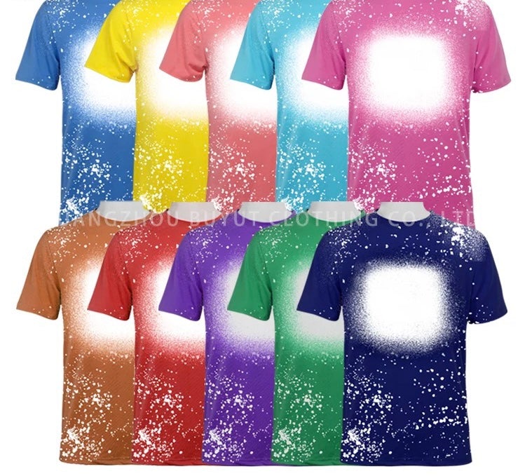 *Pre-Order Faux Bleached T-Shirt Square Sublimation Area