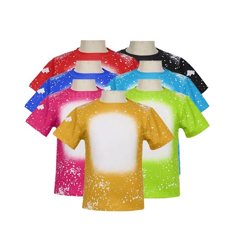 *Pre-Order Child Faux Bleached T-Shirt Rectangle Sublimation Area