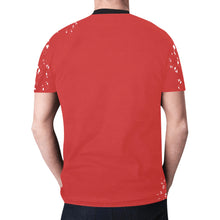 Load image into Gallery viewer, Sarape Red &quot;Bleach&quot; Front New All Over Print T-shirt for Men (Model T45)
