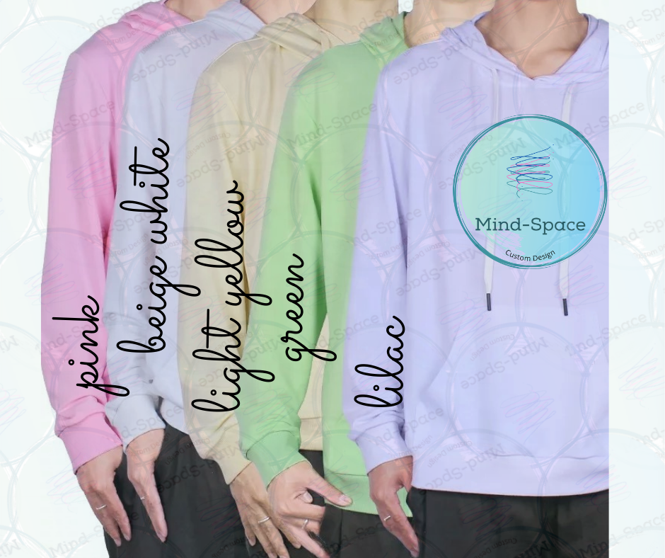 95% Polyester 5% Spandex Blank Sublimation Adult Hoodie Long Sleeve