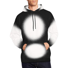 Load image into Gallery viewer, Black Hoodie All Over Bleach All Over Print Hoodie Unisex
