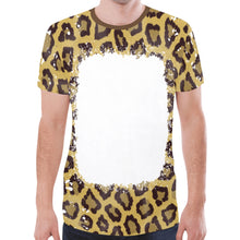 Load image into Gallery viewer, Leopard &quot;Bleach&quot; Front New All Over Print T-shirt for Men (Model T45)
