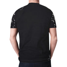 Load image into Gallery viewer, Black Leopard Bleach Square on Front New All Over Print T-shirt for Men (Model T45)
