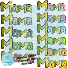 Load image into Gallery viewer, Softball Mama Full Collection Bundle Designs (Light, Dark, Glitter Color Designs PNG Transparent Downloads)- Mock-up Included
